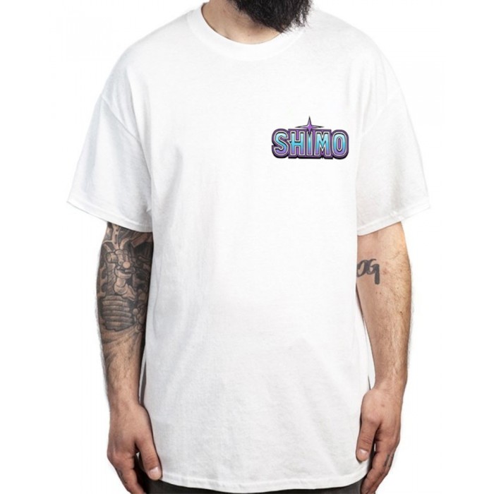 T-SHIRT BLANC AVEC LOGO SHIMO