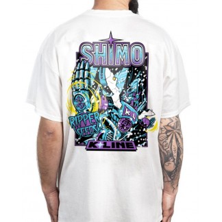 T-SHIRT BLANC AVEC LOGO SHIMO