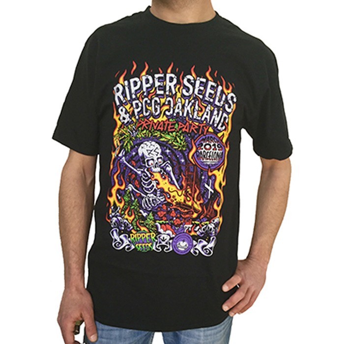 ipper Seeds & Purple City Genetics Party T-Shirt | Ripper Seeds